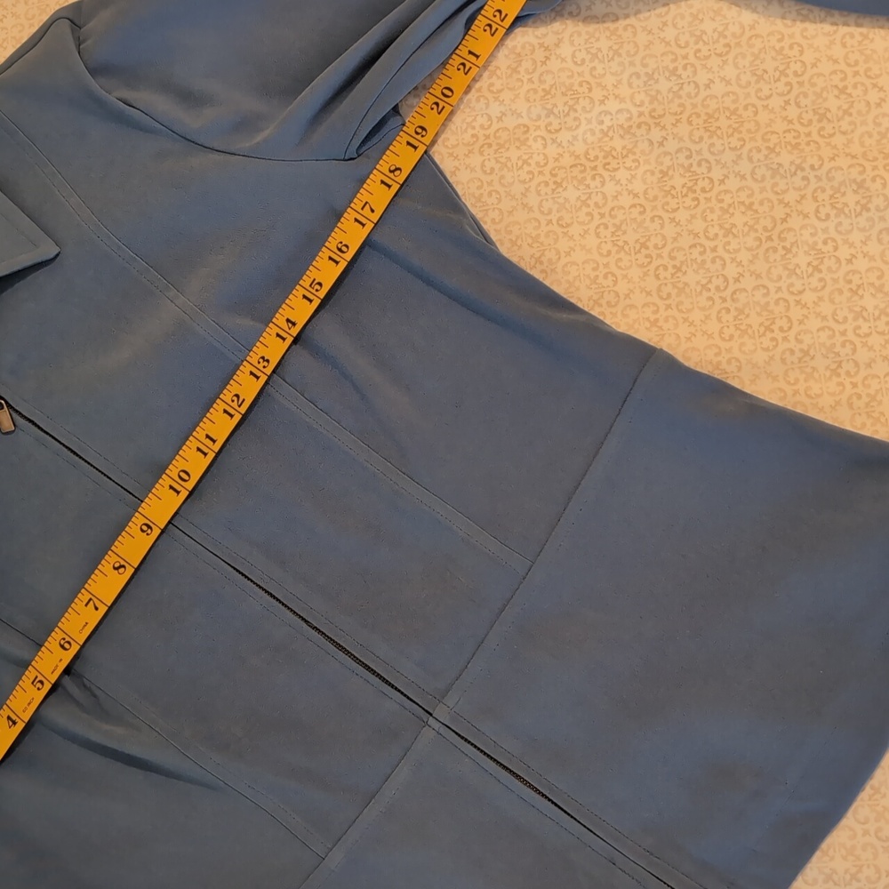 SkyBlue Zip-up Jacket by Elementz™ SzSmall Polyester/Spandex Blend NWT - Picture 8 of 16